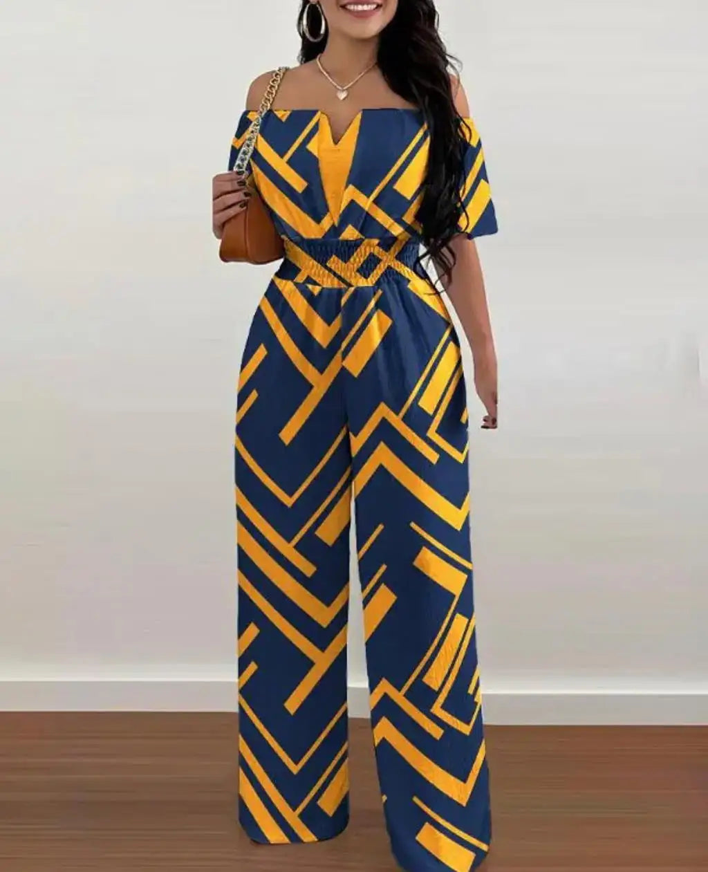 Fashion Printed Wide Leg Jumpsuit Women Sexy Slash Neck Off-shoulder HSPECIFICATIONSBrand Name: FUXIONGFUStyle: CasualAge: JUNIOROrigin: Mainland ChinaCN: GuangdongSeason: SummerMaterial: POLYESTERDecoration: noneFabric Type: POLYESTERDMEwomenstorenull