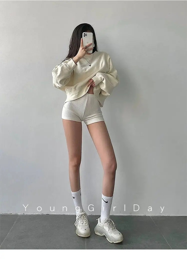 Style Shorts Women High Waist Sheath Stretch Solid Knitting HotSPECIFICATIONSBrand Name: AltayskiyDecoration: noneFabric Type: KnittedHign-concerned Chemical: NonePant Style: regularPattern Type: SolidFit Type: SlimStyle: Sexy &DMEwomenstorenull