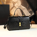 Leather Crocodile Pattern Women's Bag Fashion Brand Ladies HandbagsSPECIFICATIONSBrand Name: NoEnName_NullOrigin: Mainland ChinaCN: GuangdongLining Material: COTTONLining Material: POLYESTERMain Material: Genuine leatherPlace Of OriDMEwomenstorenull