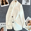 Blazer Elegant Women's Long Sleeve Chic Style fashionable style