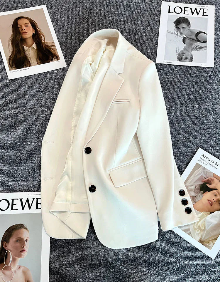 Blazer Elegant Women's Long Sleeve Chic Style fashionable style