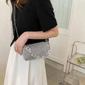 Handbag- Rhinestone Bucket Bag Glitter Chain Purse Women's Mini Bag