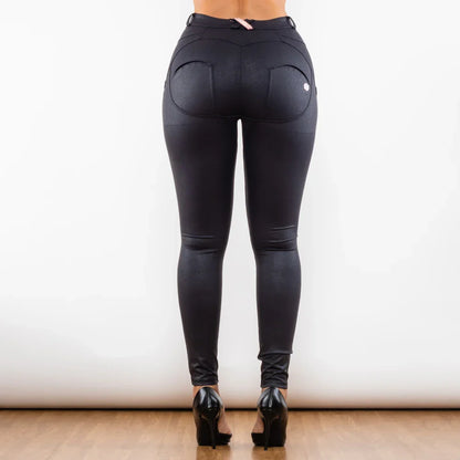 Crackle Black Coated Lifting Pants Spandex Leggings Push Up Effective SPECIFICATIONSBrand Name: NON-ANIMALWaist Type: MIDStyle: Sexy &amp; ClubLength(Bottoms): Ankle-LengthOrigin: Mainland ChinaCN: GuangdongSeason: Autumn/WinterHign-coDMEwomenstorenull