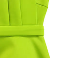 Dress- Hot Women Ruffle Patchwork One Shoulder sleeveless Outfits