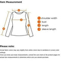 Item measurement guide: shoulder width, bust, length, sleeve length.