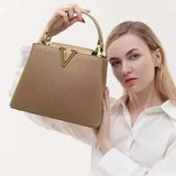 Luxury Women's Leather Handbag New Fashion Top Designer Crossbody ShouSPECIFICATIONSBrand Name: NoEnName_NullPlace Of Origin: GUANG DONG ProvinceOrigin: Mainland ChinaCN: GuangdongPlace Of Origin: GUANG DONG ProvinceHign-concerned ChemDMEwomenstorenull