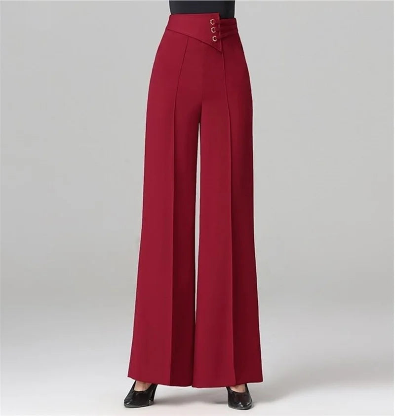 New Wide Leg Dance Pants Women's High Waist Ballroom DanceSPECIFICATIONSBrand Name: XLMJDZGSStyle: CasualAge: JUNIOROrigin: Mainland ChinaCN: ZhejiangSeason: Spring/SummerWaist Type: highDecoration: PocketsElasticity: SlighDMEwomenstorenull