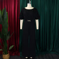 Jumpsuits Women Elegant Luxury O Neck Short Sleeve Belt Waisted StraigSPECIFICATIONSBrand Name: NoEnName_NullStyle: Office LadyAge: MIDDLE AGEOrigin: Mainland ChinaCN: GuangdongSeason: All seasonMaterial: POLYESTERDecoration: sashesFabDMEwomenstorenull