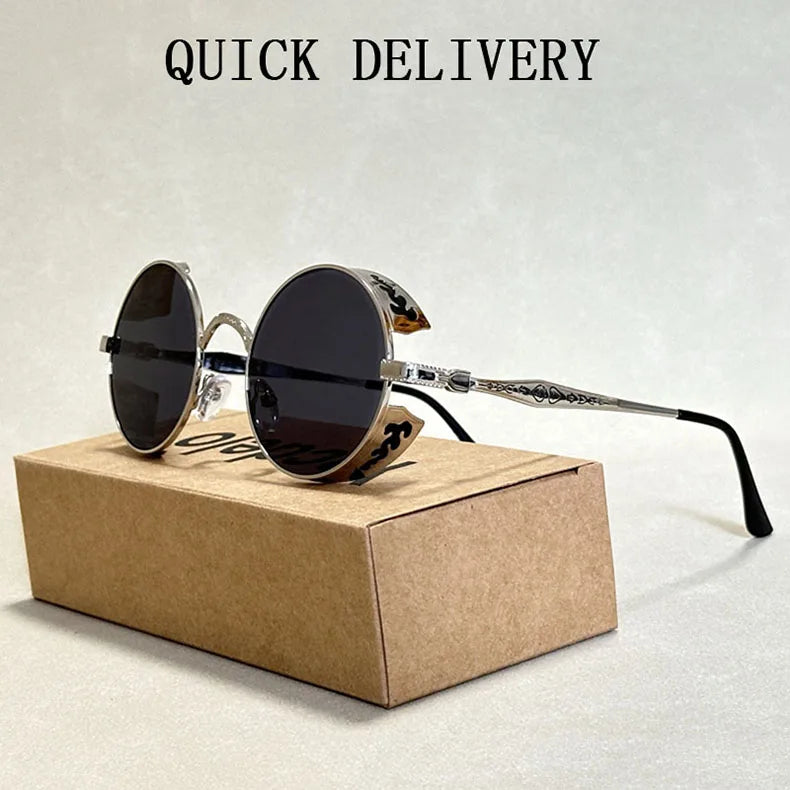 Sunglasses For Men Vintage Designer Fashion Glasses Punk SunglassesSPECIFICATIONSDepartment Name: ADULTFunction: Anti-UV SunglassesUV protection rating: UV400 SunglassesProduction Year: The New Sunglassespopular elements: fashion SuDMEwomenstorenull