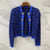 Jacket- Vintage Fashion Pattern Knitted Women Long Sleeve Short Tops