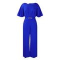 Jumpsuits Women Elegant Luxury O Neck Short Sleeve Belt Waisted StraigSPECIFICATIONSBrand Name: NoEnName_NullStyle: Office LadyAge: MIDDLE AGEOrigin: Mainland ChinaCN: GuangdongSeason: All seasonMaterial: POLYESTERDecoration: sashesFabDMEwomenstorenull