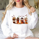 Sweatshirt Skull Coffee Sweatshirt Skeleton Halloween Women Clothing CSPECIFICATIONSBrand Name: EOENKKYOrigin: Mainland ChinaSeason: All seasonDecoration: PrintingAge: 18-24Material: POLYESTERThickness: StandardElasticity: Slight StrecDMEwomenstorenull