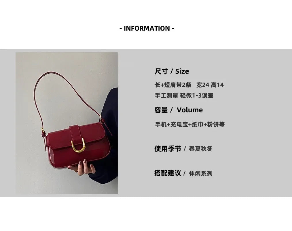 Women Flap Satchel Bag Fashion Messenger Bag Strap Adjustable Patent LSPECIFICATIONSBrand Name: macrouptaHign-concerned Chemical: NoneHandbags Type: Shoulder BagsTypes of bags: Shoulder &amp; Crossbody BagsMain Material: PULining MaterDMEwomenstorenull