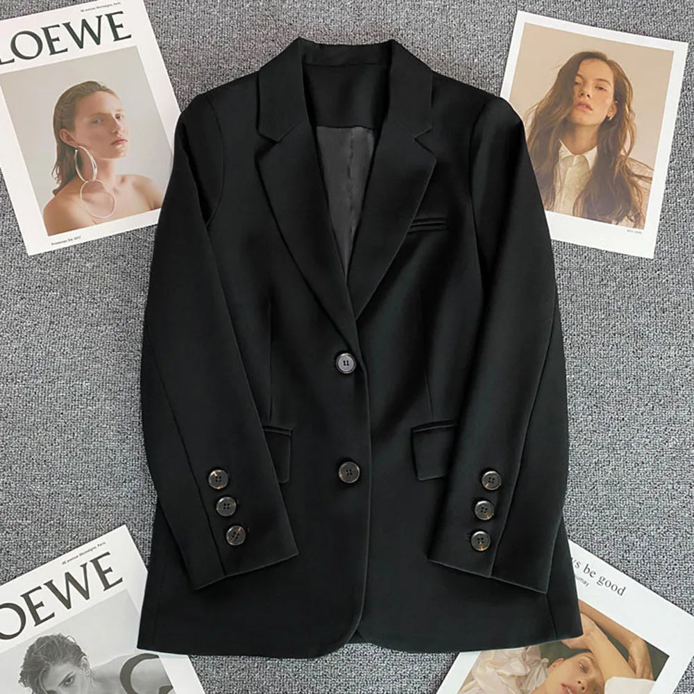 Blazer Elegant Women's Long Sleeve Chic Style fashionable style